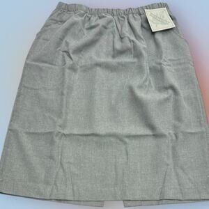 WORSTERLON Women's 18 Gray Skirt EASY CARE - VINTAGE